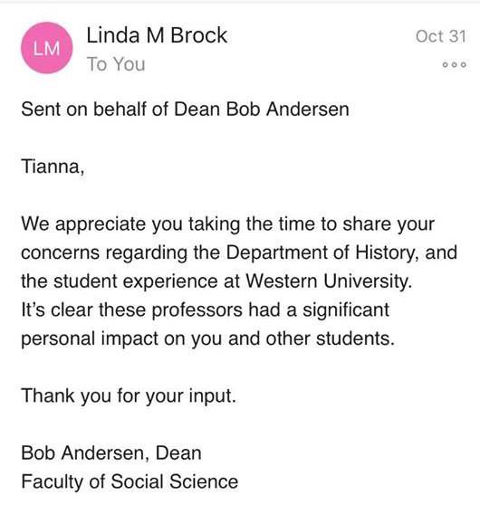 Linda Brock response (Image)